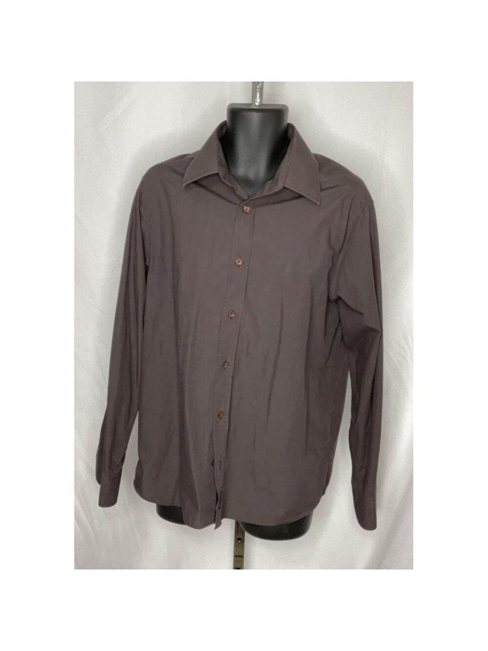 𝅺xl Mens French Connection button down brown dress shirt